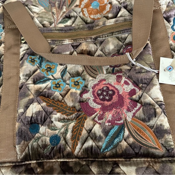 JOHNNY WAS Bianca Velvet Quilted Duffel - Picture 4 of 5